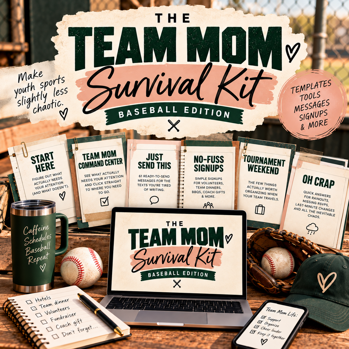 The Team Mom Survival Kit — Baseball Edition