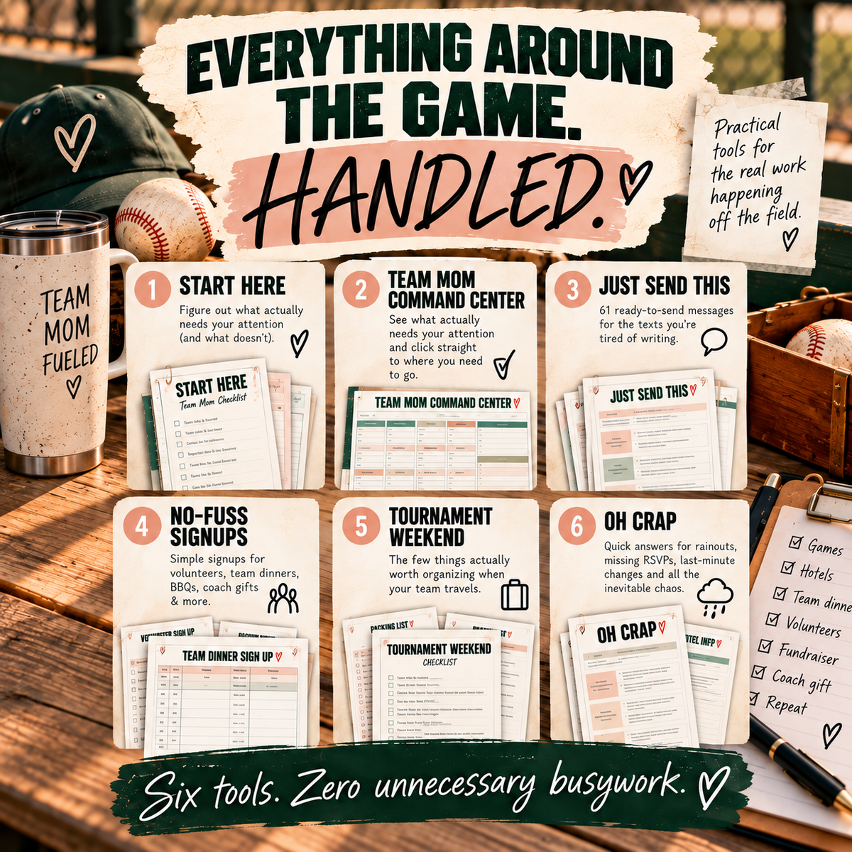 The Team Mom Survival Kit — Baseball Edition
